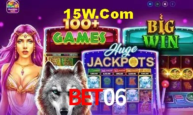 Interface moderna da plataforma Bet06